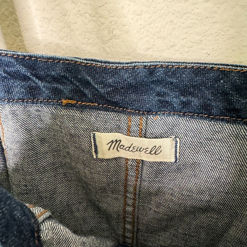 Madewell Dark Denim Tie Strap Mini‎ Dress - Picture 8 of 12
